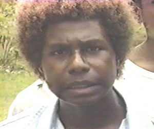the boy, Gideon Koro, of Umboi Island